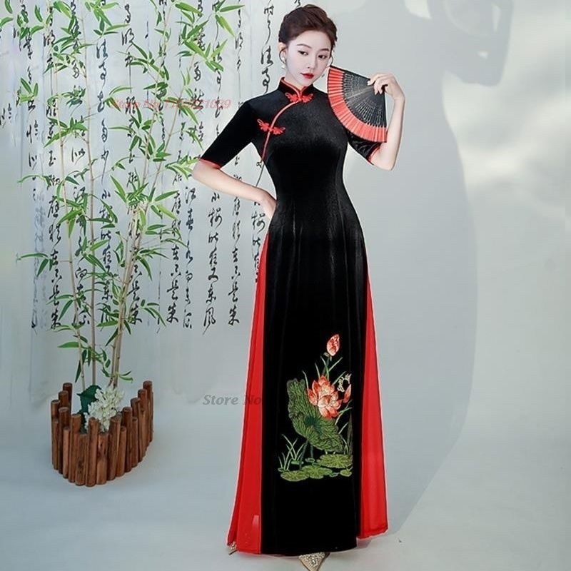 Ao Dai Vietnam Dress - 2026 vietnam traditional dress aodai chinese