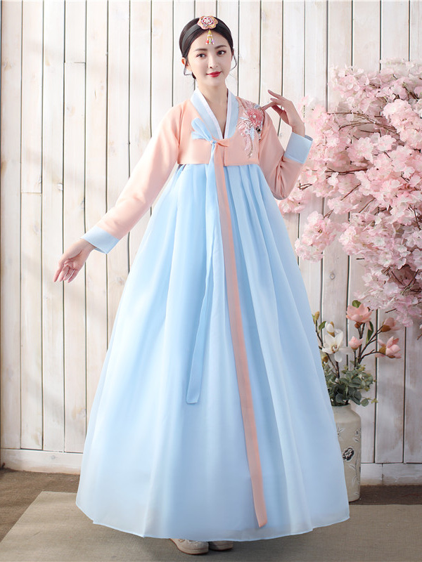 Ethnic Style Dresses - New Traditional Korean Ethnic Costume Women's