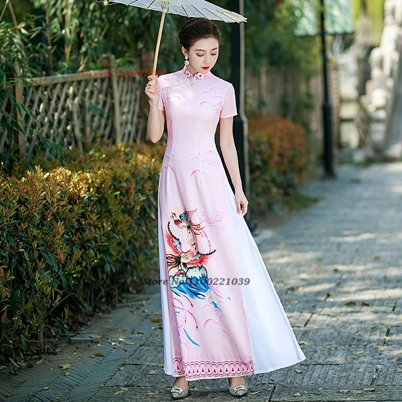 Ao Dai Vietnam Dress - 2026 vietnam aodai traditional dress chinese