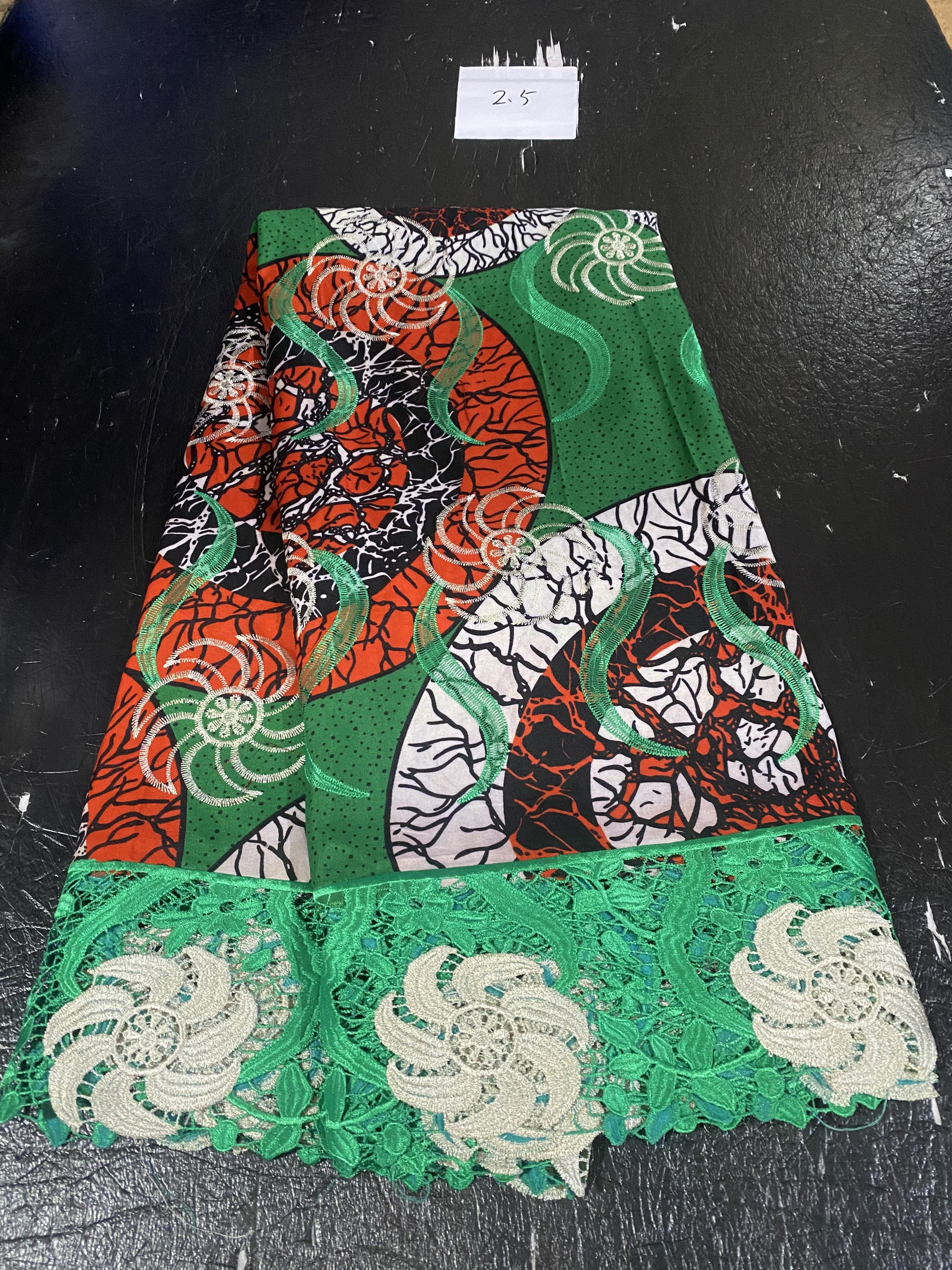 2.5yard African Wax Brocade La - African Ankara Print reseña y precio
