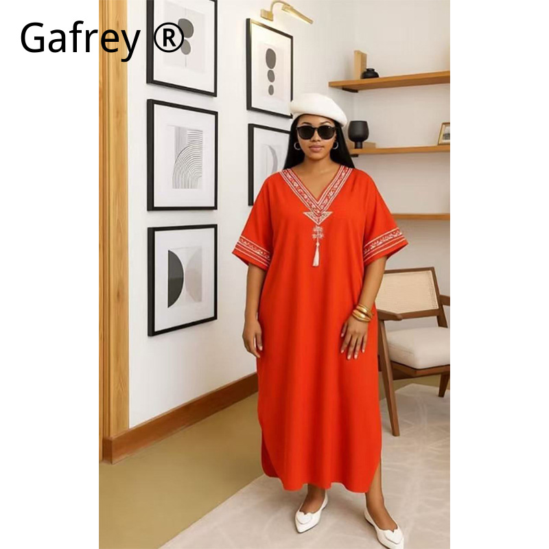 Middle Eastern Printed Abaya W - Ethnic Style Dresses reseña y precio