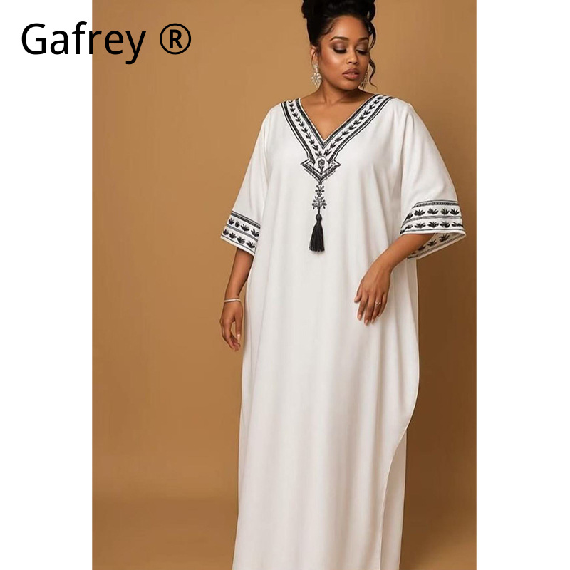 Middle Eastern Printed Abaya W - Ethnic Style Dresses reseña y precio