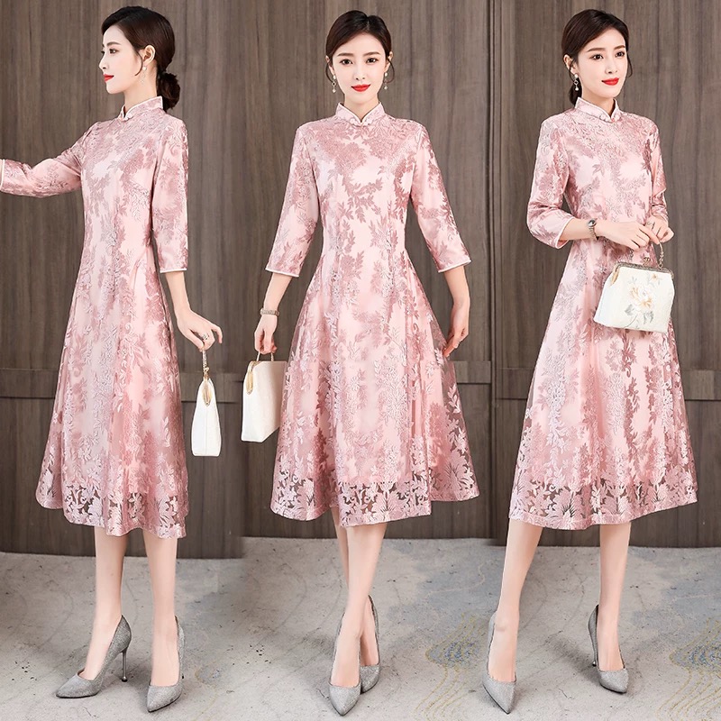 Elegant Women Aodai Vietnam Ch - Ao Dai Vietnam Dress reseña y precio