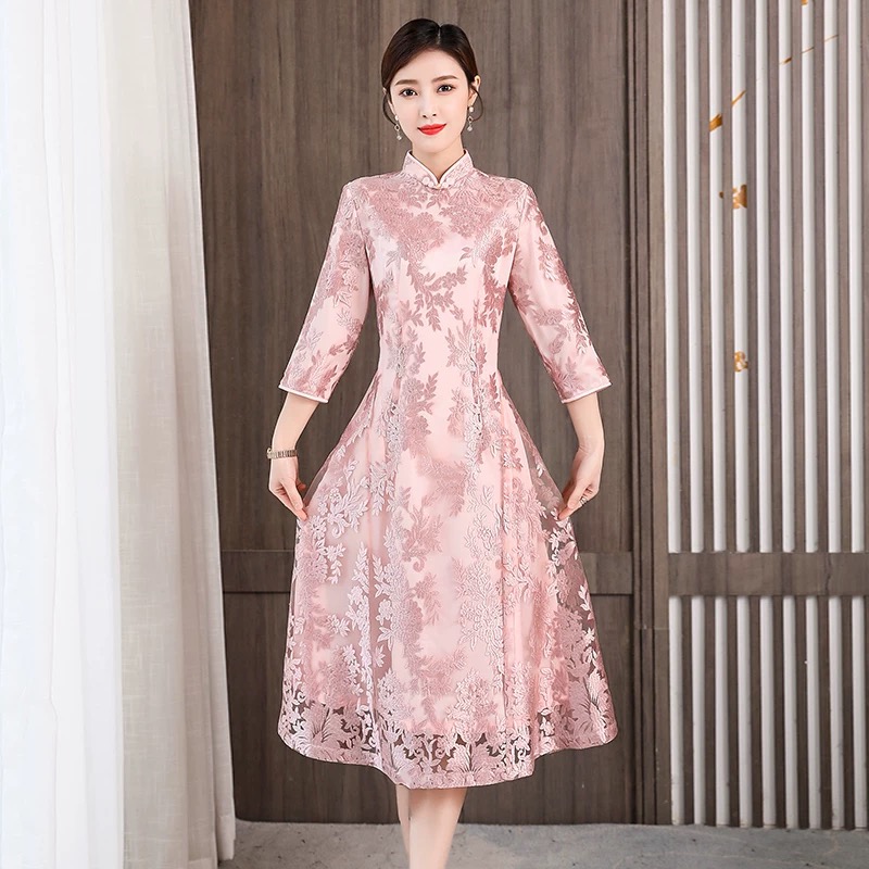 Elegant Women Aodai Vietnam Ch - Ao Dai Vietnam Dress reseña y precio