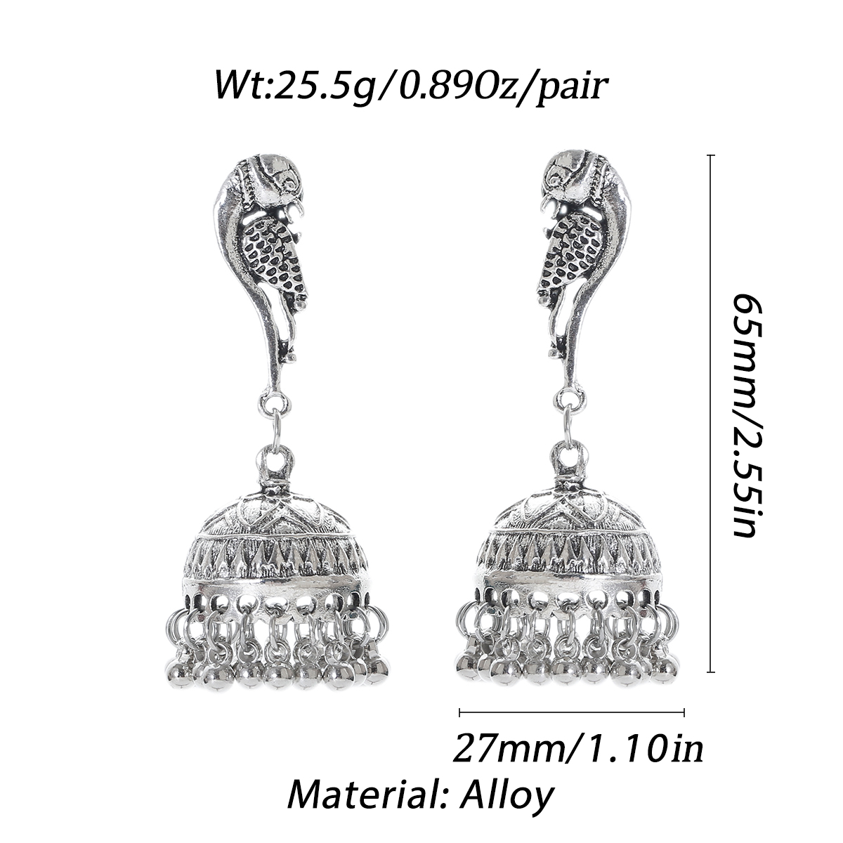 Ethnic Silver Color Peacock Be - Ethnic Indian Fashion reseña y precio