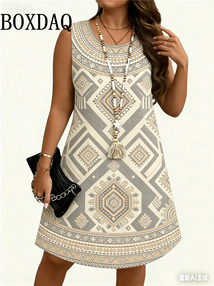 Ethnic Style Flowers 3D Print  - Ethnic Style Dresses reseña y precio