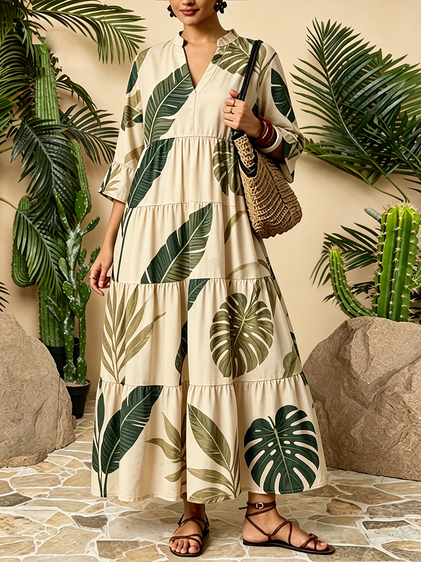 Spring/Summer New Elegant plus - Ethnic Style Dresses reseña y precio
