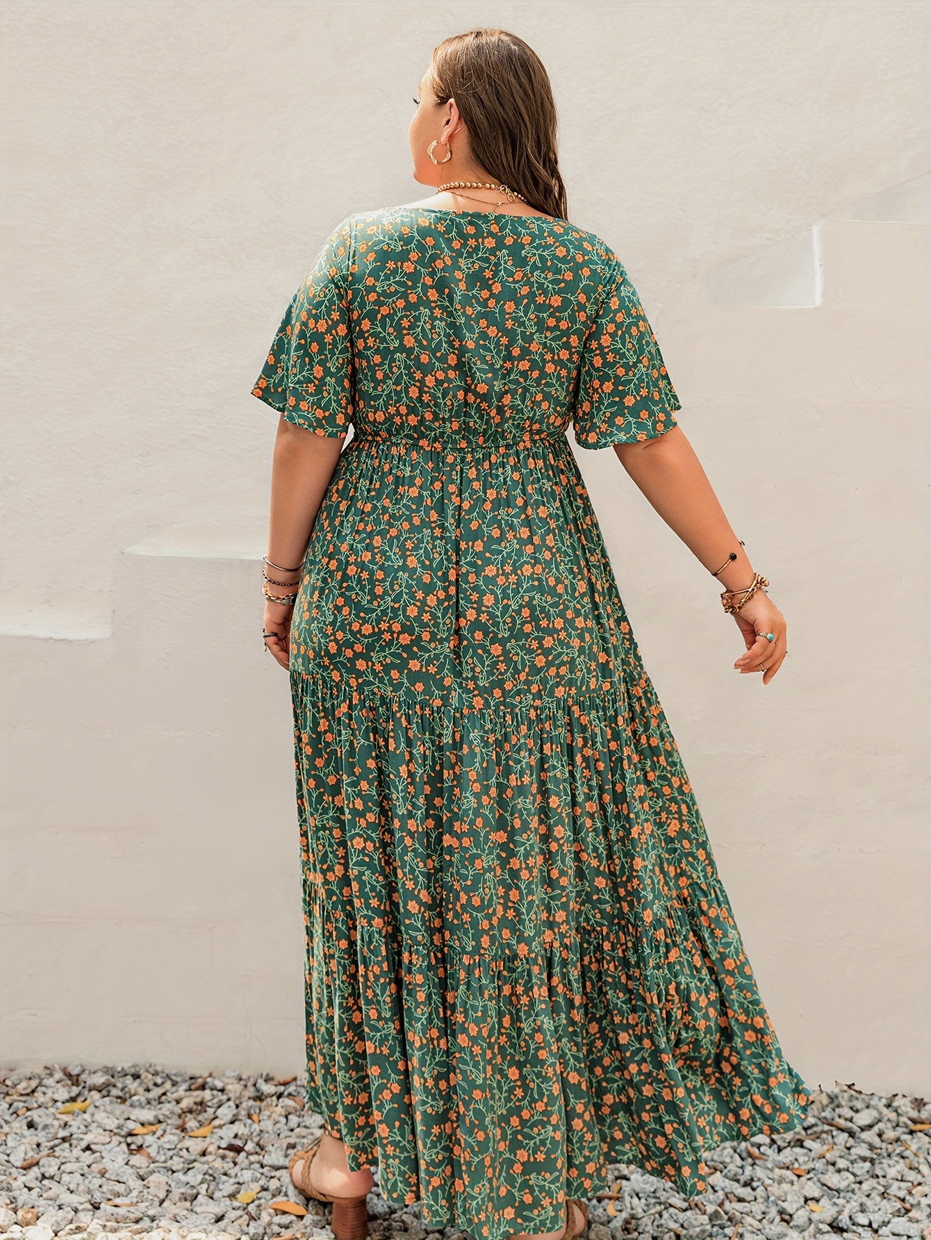 Plus Size Bohemian Long Dress  - Ethnic Style Dresses reseña y precio