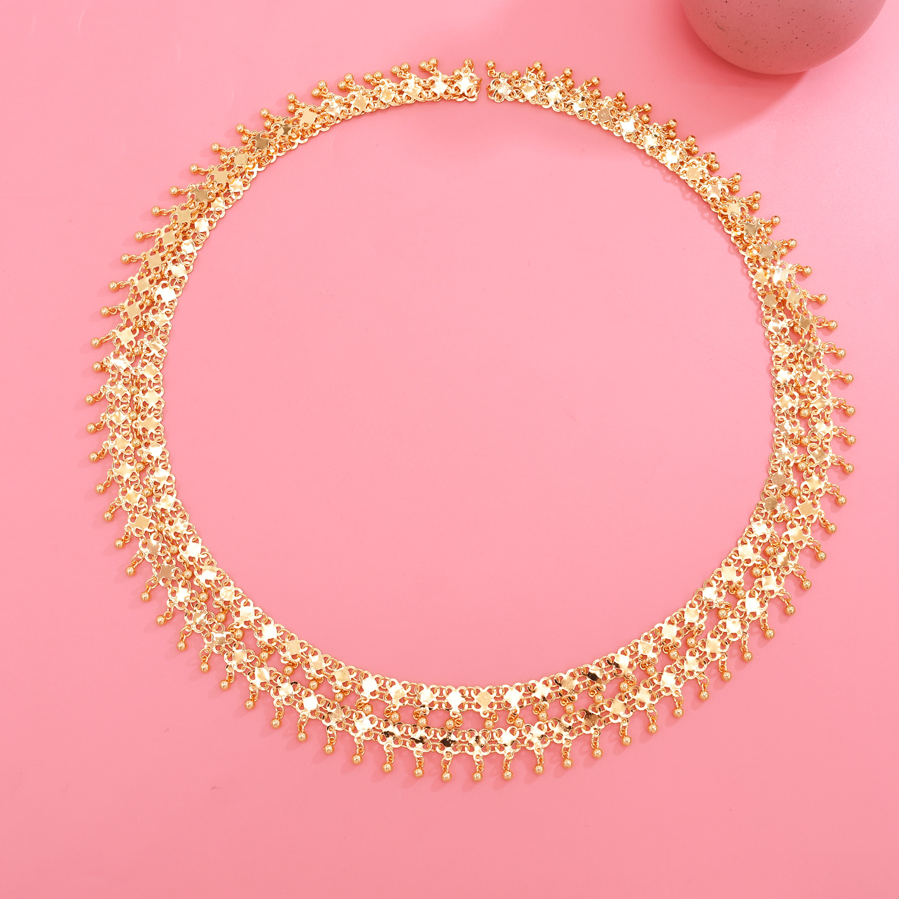 Golden Beads Tassel Shoulder C - Ethnic Indian Fashion reseña y precio