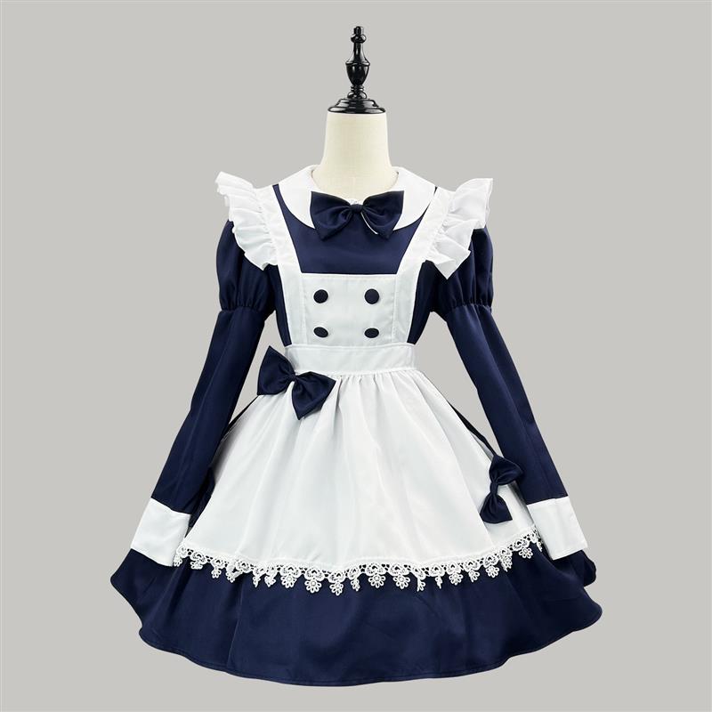 Long Lolita Maid Uniform Dress - Ethnic Style Dresses reseña y precio