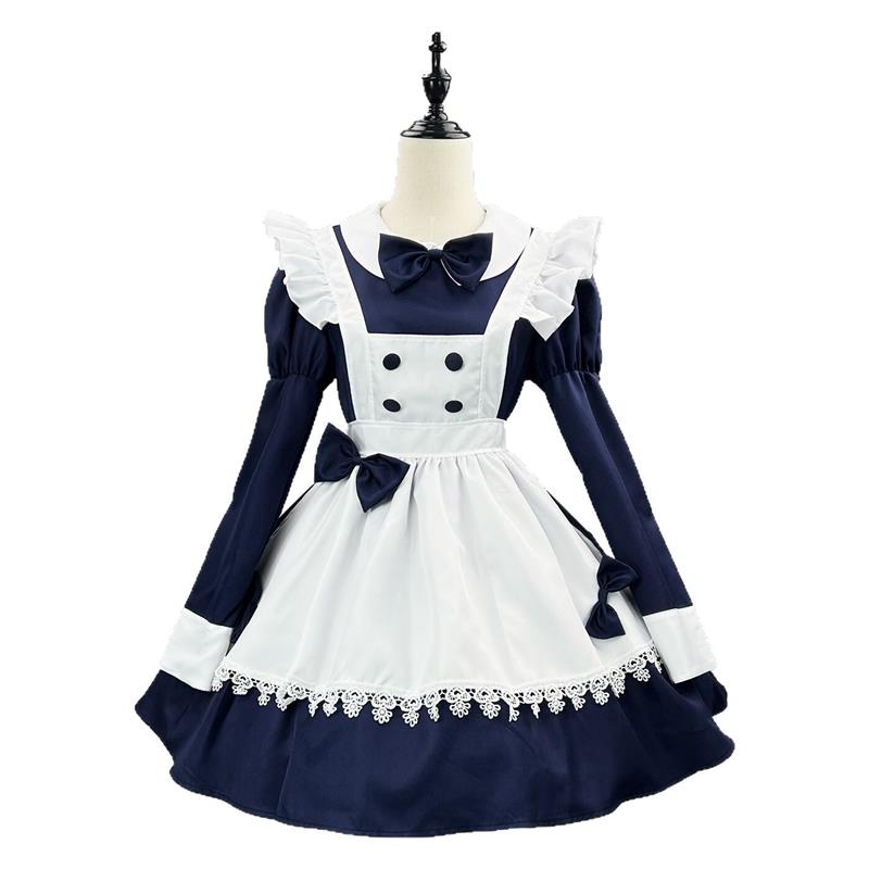 Long Lolita Maid Uniform Dress - Ethnic Style Dresses reseña y precio