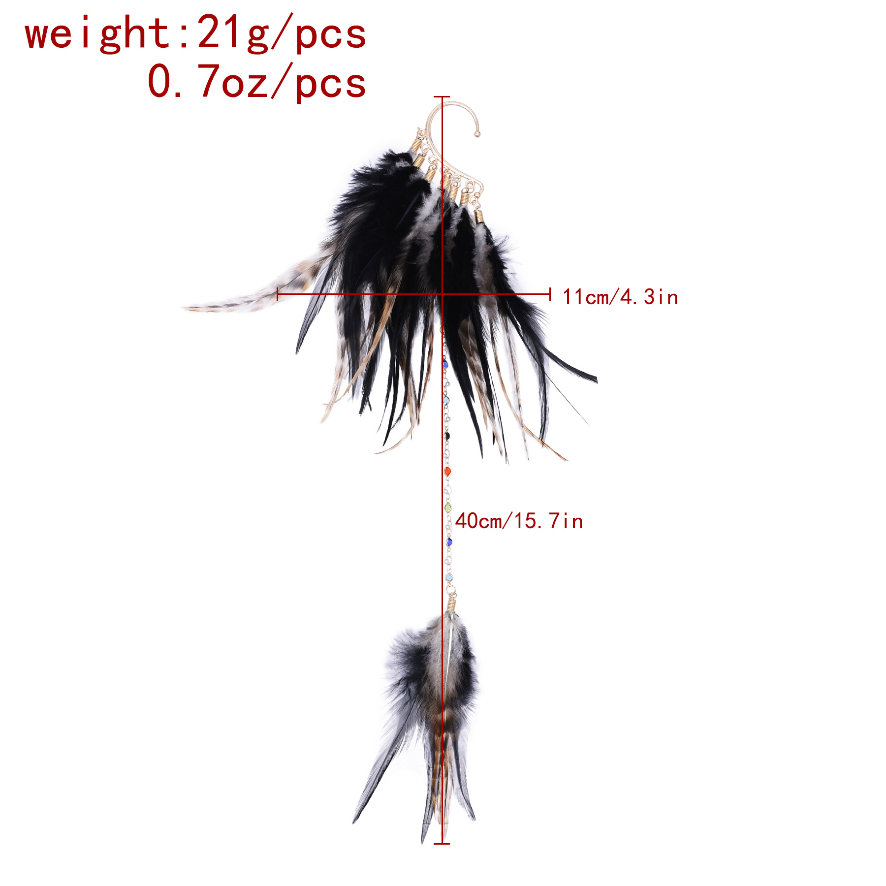 Bohemian Ethnic Style Feather  - Ethnic Indian Fashion reseña y precio