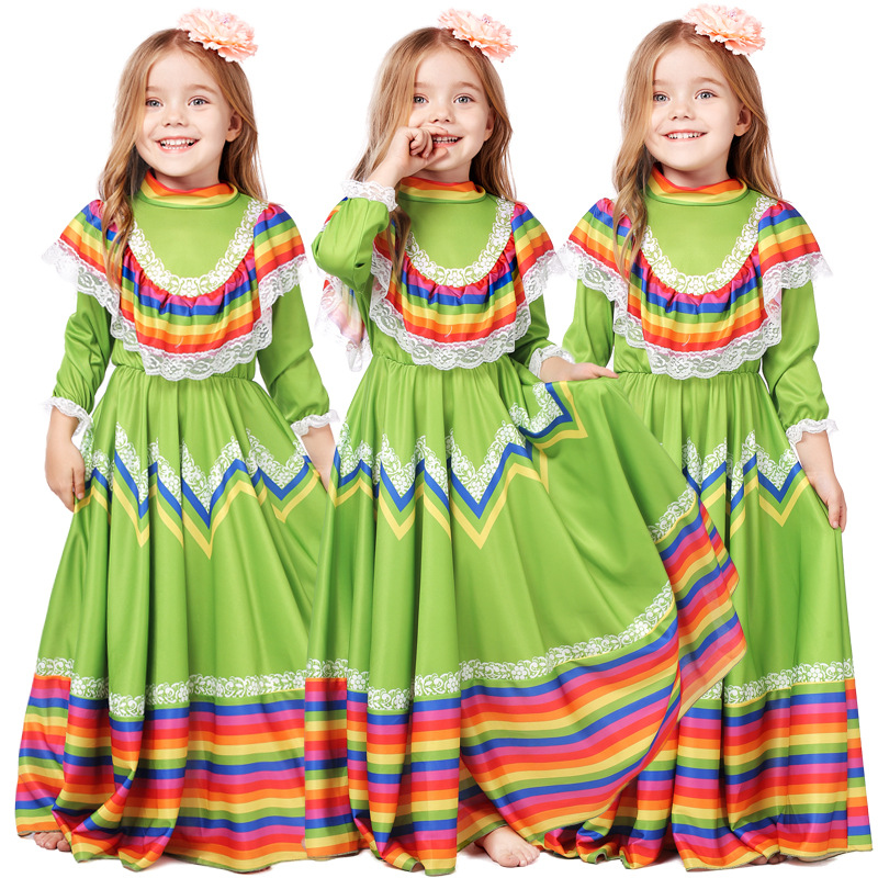 Children and Girls Ethnic Styl - Ethnic Style Dresses reseña y precio