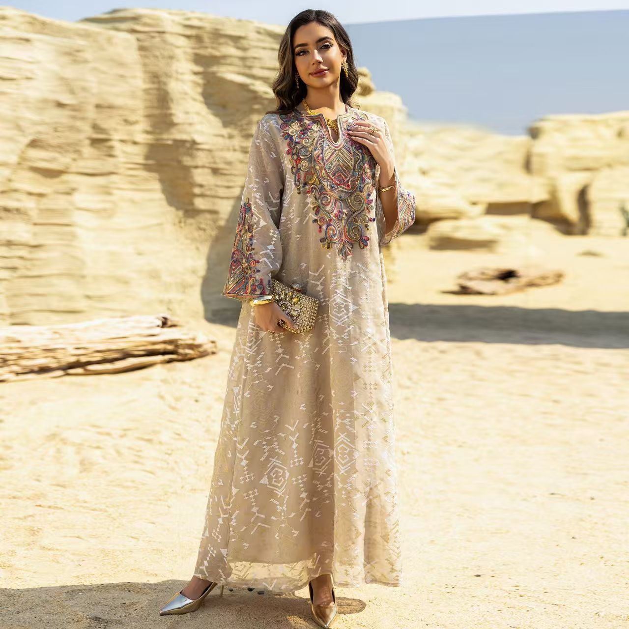New Fashionable Ethnic Style M - Ethnic Style Dresses reseña y precio