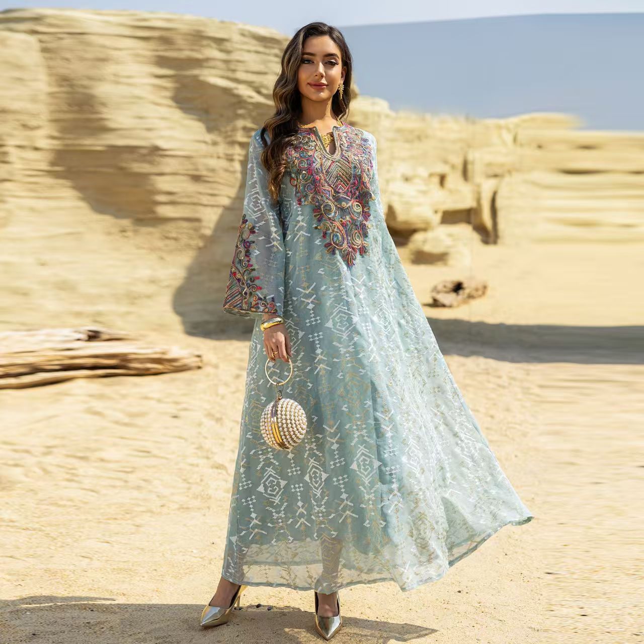 New Fashionable Ethnic Style M - Ethnic Style Dresses reseña y precio