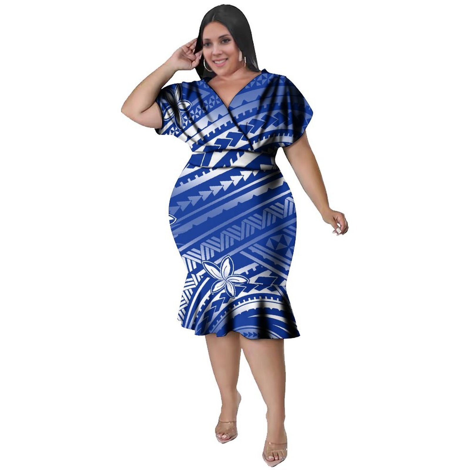 V-Neckline  Women'S Polynesian - Ethnic Style Dresses reseña y precio