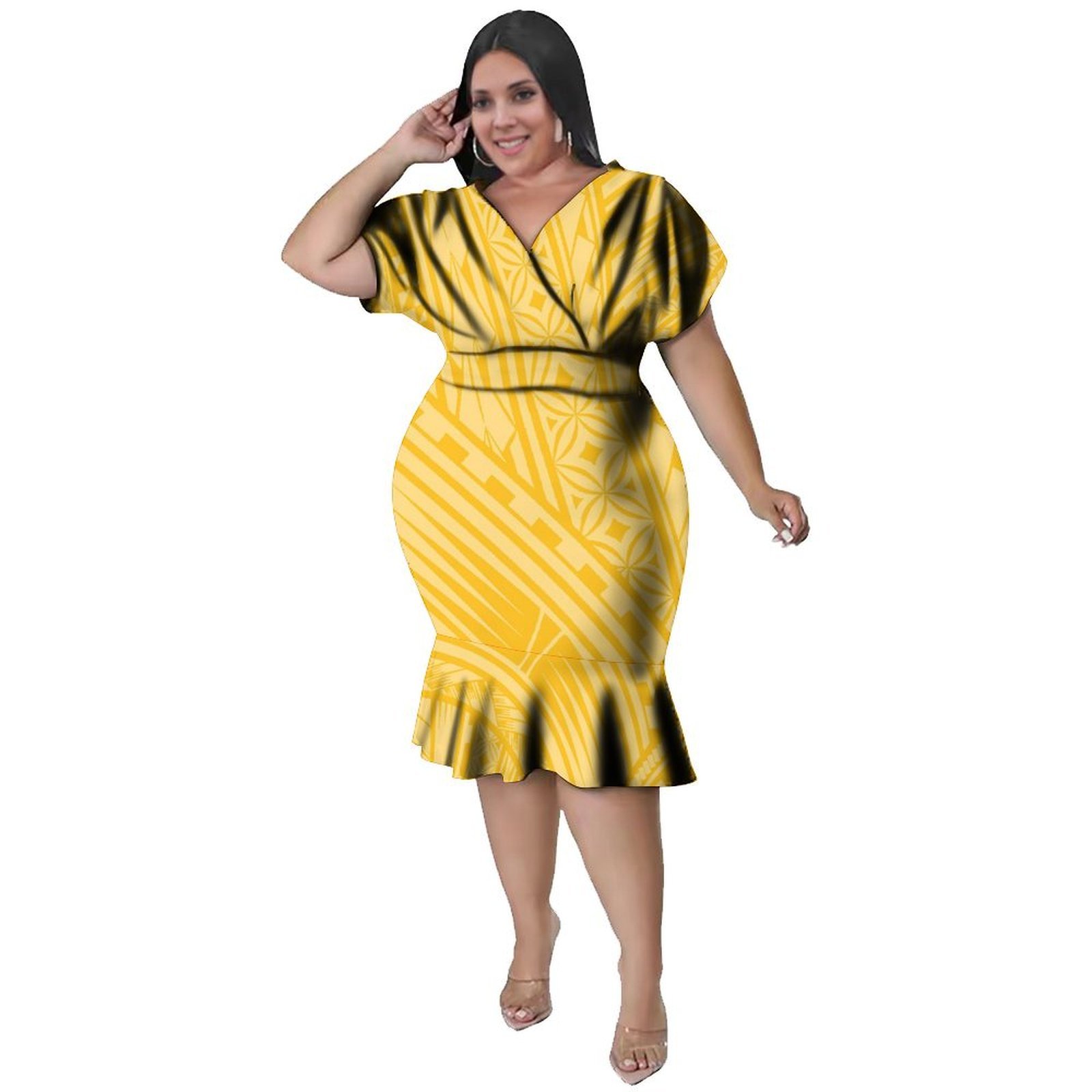 V-Neckline  Women'S Polynesian - Ethnic Style Dresses reseña y precio