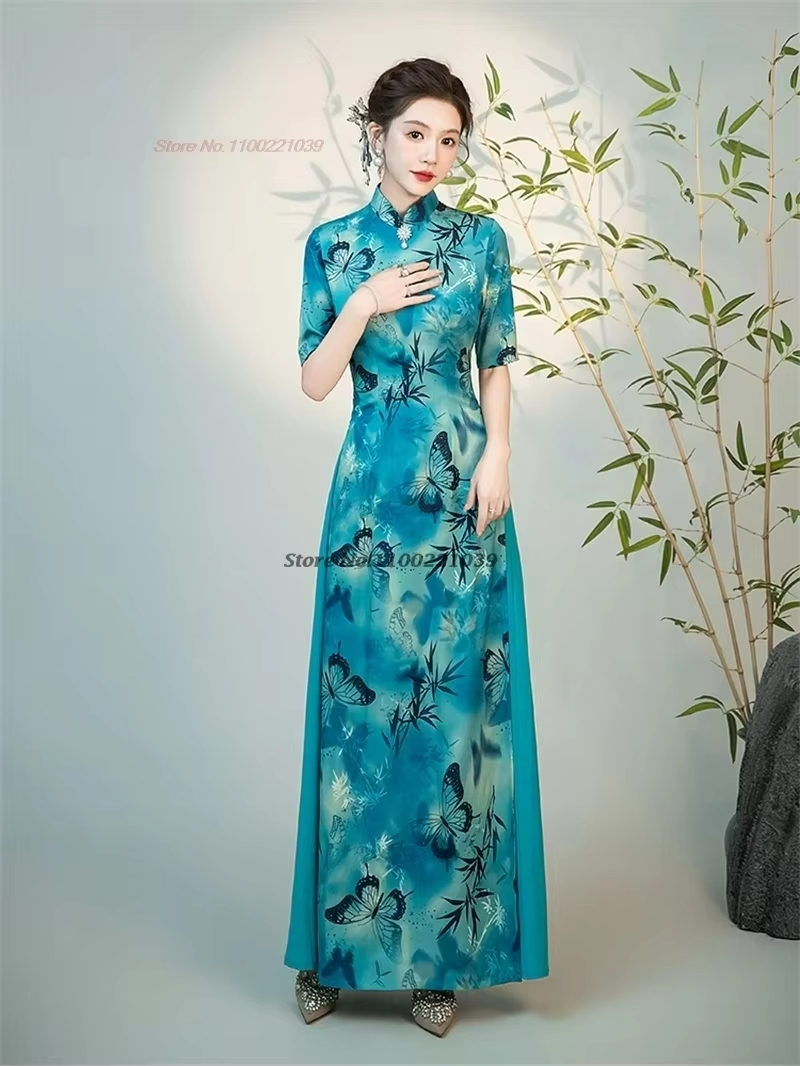 2026 chinese improved cheongsa - Ao Dai Vietnam Dress reseña y precio