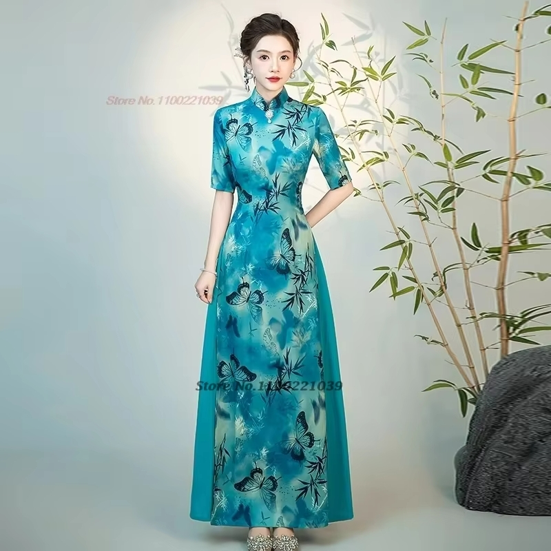 2026 chinese improved cheongsa - Ao Dai Vietnam Dress reseña y precio