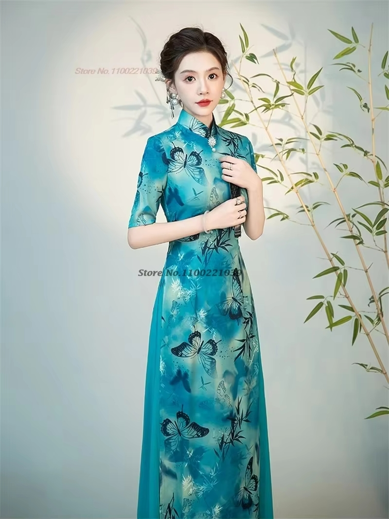 2026 chinese improved cheongsa - Ao Dai Vietnam Dress reseña y precio