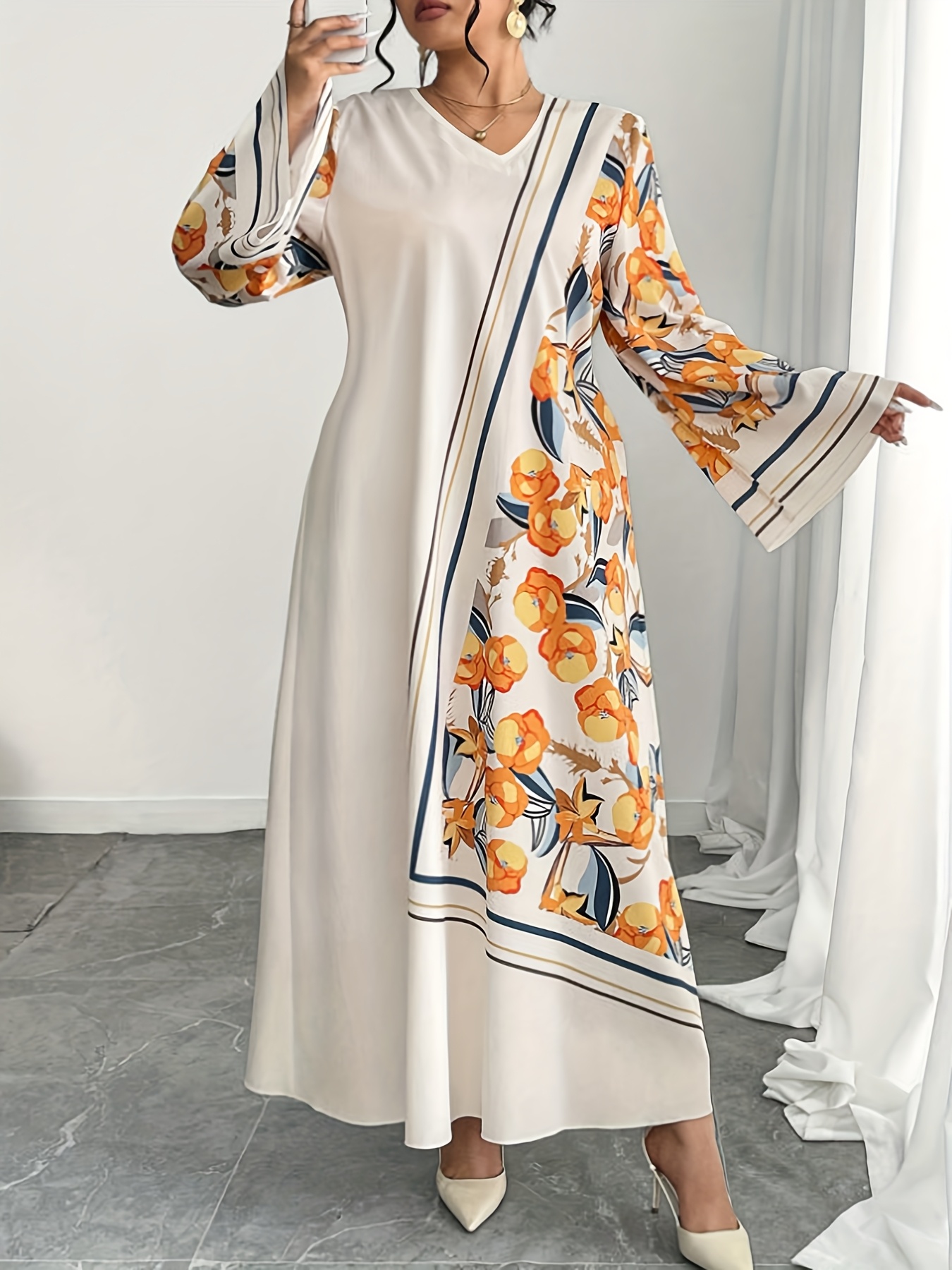 Plus Size Fashionable Women's  - Ethnic Style Dresses reseña y precio