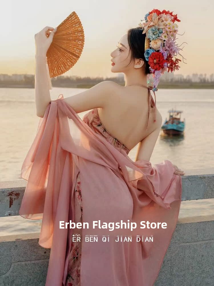 Xinpu Women's Floral Hairpin T - Ethnic Style Dresses reseña y precio