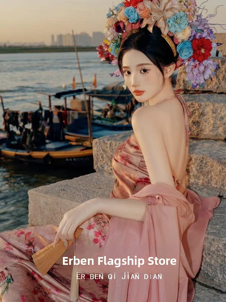 Xinpu Women's Floral Hairpin T - Ethnic Style Dresses reseña y precio