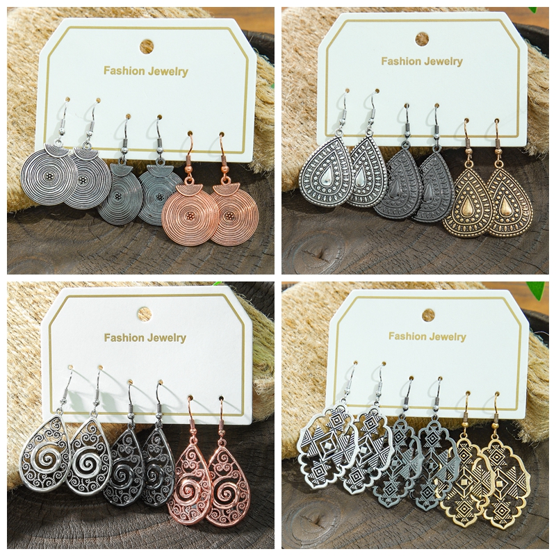 Fashion 3Colors Alloy Earring  - Ethnic Indian Fashion reseña y precio