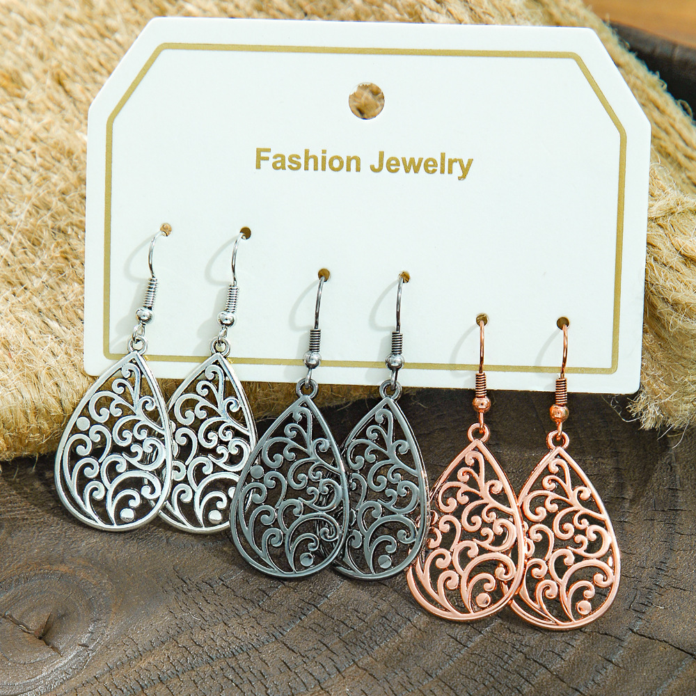 Fashion 3Colors Alloy Earring  - Ethnic Indian Fashion reseña y precio