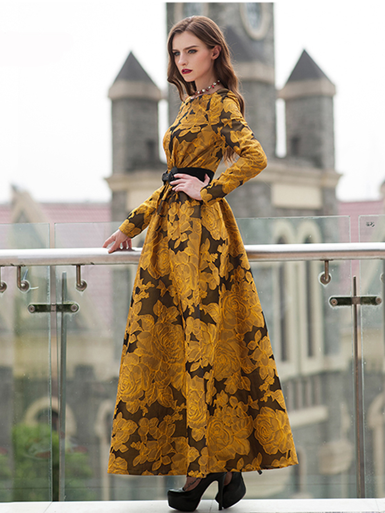 Elegant Women Floral Long Maxi - Ethnic Style Dresses reseña y precio